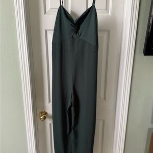 Abercrombie & Fitch Green Jumpsuit with Spaghetti Straps